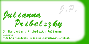 julianna pribelszky business card